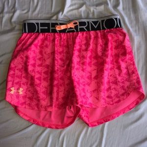 selling under armour pink shorts!